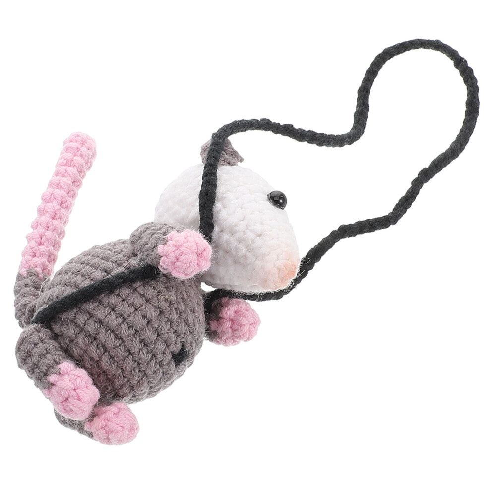 4Pcs Durable Woolen Car Rearview Mirror Hanging Adorable Pendant Decor 033394925345