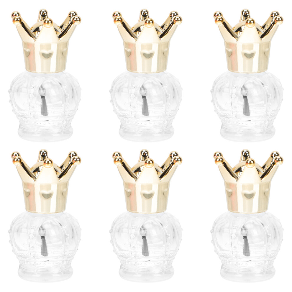 Solustre 18 Pcs Small Glass Cosmetic Bottles For Nail Polish