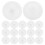 500 Pcs Plastic Screw Cap Plugs 12mm For Cabinet Table Bookcase 1