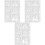 3Pcs New Year Painting Stencil Template Reusable Diy Drawing Mold 5