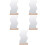 5Pcs Wooden Base Desktop Acrylic Irregular Makeup Mirror 9