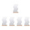 5Pcs Wooden Base Desktop Acrylic Irregular Makeup Mirror 7