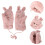 2 Pairs Women Winter Fluffy Plush Windproof Gloves 11