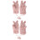 2 Pairs Women Winter Fluffy Plush Windproof Gloves 7
