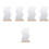 5Pcs Wooden Base Desktop Acrylic Irregular Makeup Mirror 6