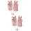 2 Pairs Women Winter Fluffy Plush Windproof Gloves 9