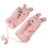 2 Pairs Women Winter Fluffy Plush Windproof Gloves 3