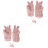 2 Pairs Women Winter Fluffy Plush Windproof Gloves 5