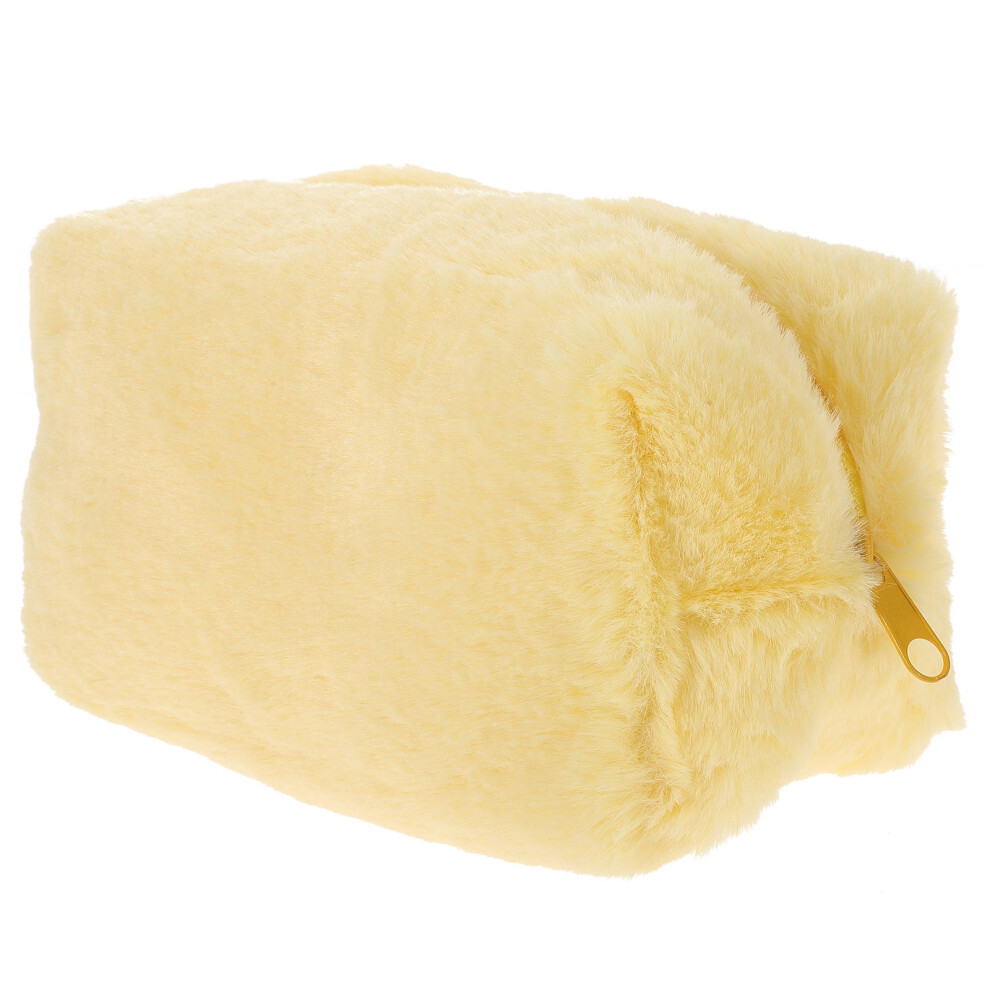 Aboofan 4Pcs Portable Cosmetics Storage Bag Plush Toiletries Pouch Multi-Use