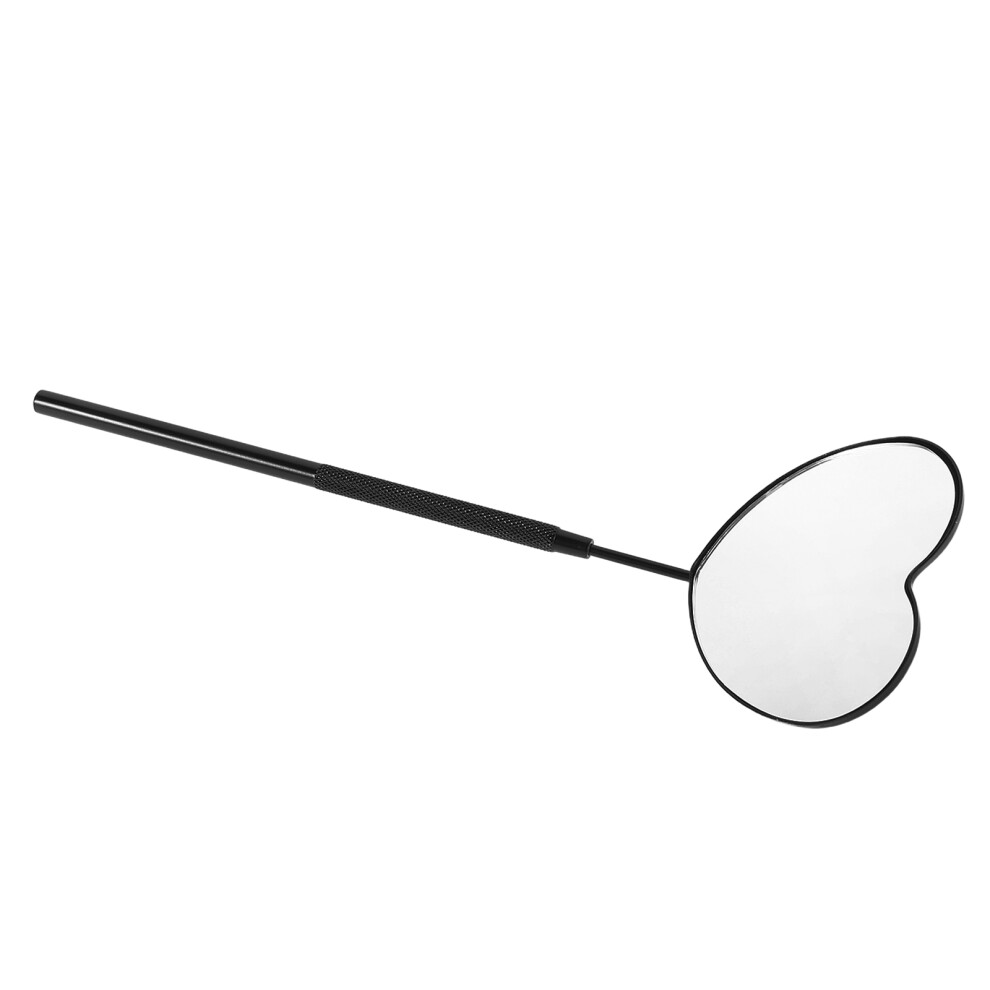 Aboofan Heart Shaped Handheld Lash Mirror Stainless Steel For Extensions