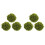 6 Pcs Artificial Hanging Topiary Plant Balls For Ceiling Green 2