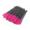 50Pcs Disposable Eyelash Mascara Brushes Applicator Kit Rose Red 2