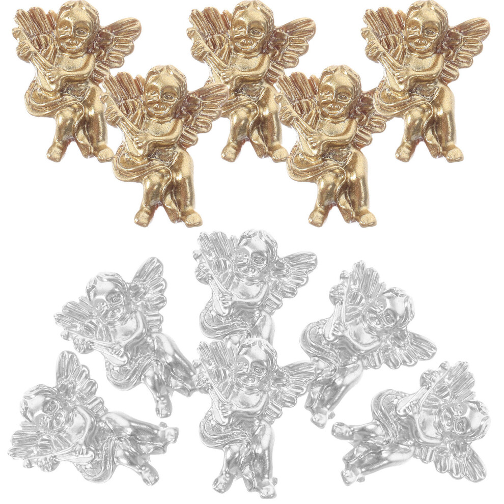Aboofan 80Pcs Nail Charms Angle Nail Art Ornaments Manicure Decorations