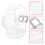 Slanke Transparante Silicium Decoratieve Horlogeband 4