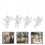 16 Pcs Christmas Angel Ornaments Clear Hanging Decorations 11