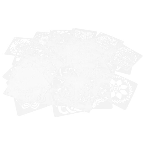 108 Pcs Reusable Mandala Stencil Set For Floor Wall Tile Fabric Art 1