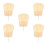 5Pcs Bamboo Woven Handheld Fan Chinese Style For Summer 5