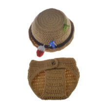 6 Pcs Hand Knitting Hat Photography Outfit Set