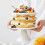 2Pcs Ceramic Cake Serving Plate With Glass Cover 6