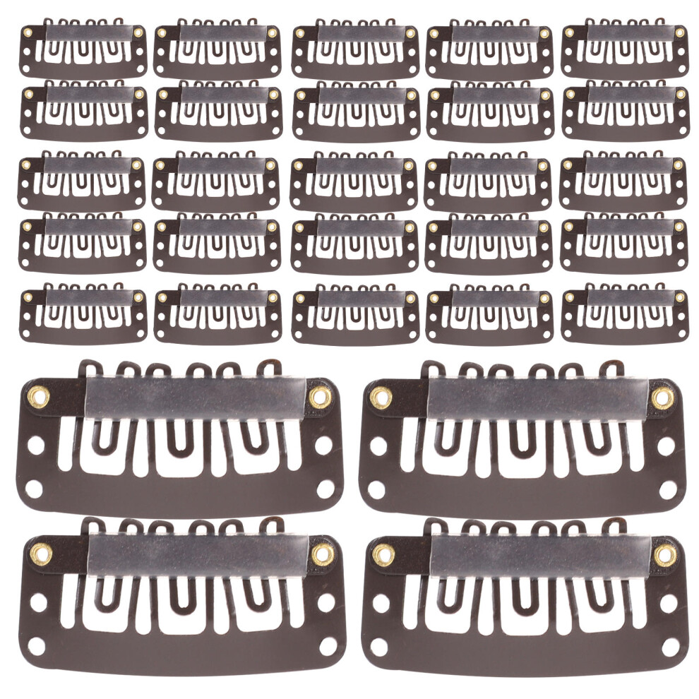 Aboofan Unisex 120 Pcs Metal Wig Clips Hair Extension Snap Accessories