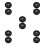 10Pcs Durable Black Steel Trailer and Floor Jack Replacement Wheels 4