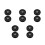 10Pcs Durable Black Steel Trailer and Floor Jack Replacement Wheels 7