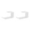 2Pcs White Acrylic Headphone Stand Wall Mount Headset Holder for Desk 4