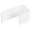 2Pcs White Acrylic Headphone Stand Wall Mount Headset Holder for Desk 2
