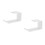 2Pcs White Acrylic Headphone Stand Wall Mount Headset Holder for Desk 5