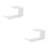 2Pcs White Acrylic Headphone Stand Wall Mount Headset Holder for Desk 7