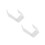 2Pcs White Acrylic Headphone Stand Wall Mount Headset Holder for Desk 8