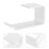 2Pcs White Acrylic Headphone Stand Wall Mount Headset Holder for Desk 11