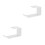 2Pcs White Acrylic Headphone Stand Wall Mount Headset Holder for Desk 9