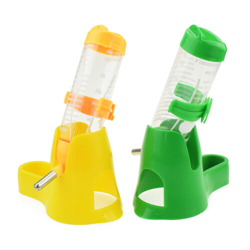 2Pcs 125Ml Pet Dispenser With Base Hut Water Bottle Holder 2