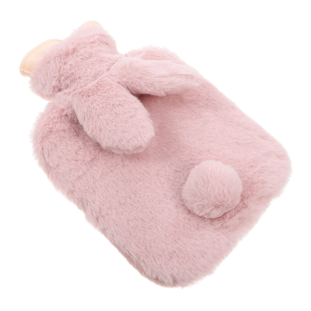 Aboofan 5Pcs Portable Hot Water Bottle With Plush Cover For 500Ml