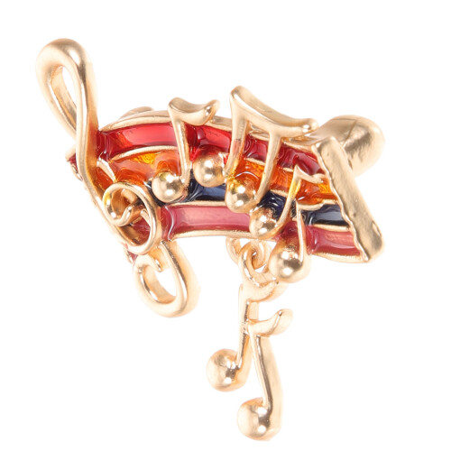 10Pcs Rainbow Pin Clothes Brooch Music Note Lapel Pin For Suit 2