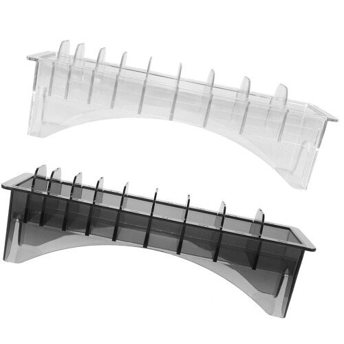 6 Pcs Rectangular Clear Plastic Comb Storage Box Holders 1