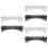 6 Pcs Rectangular Clear Plastic Comb Storage Box Holders 8