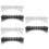 6 Pcs Rectangular Clear Plastic Comb Storage Box Holders 9