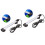 2Pcs Fish Tank Underwater LED Light 3 Colors 18cm With 4