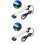 2Pcs Fish Tank Underwater LED Light 3 Colors 18cm With 5