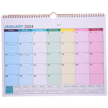 4Pcs 2024-2025 Wall Calendar Monthly Hanging Calendar English