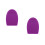 2Pcs Silicone Makeup Brush Cleaning Egg Washing Tool Purple 4