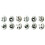 12 Pcs Panda Pattern 2-Layer Training Balls For Indoor Outdoor Use 2
