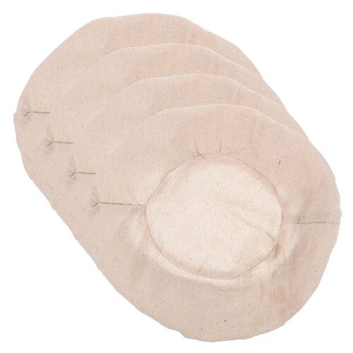 8 Pcs Round 23cm Natural Rattan Bread Proofing Basket Liners 2