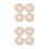 8 Pcs Round 23cm Natural Rattan Bread Proofing Basket Liners 5