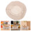8 Pcs Round 23cm Natural Rattan Bread Proofing Basket Liners 11
