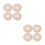 8 Pcs Round 23cm Natural Rattan Bread Proofing Basket Liners 8