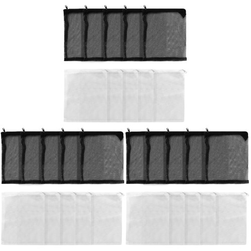 30 Pcs 40X40Cm Aquarium Filter Bag With Zipper Mesh Pouch 1