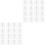 100 Pcs Floral Universal Transparent Adhesive Stickers 3